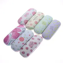 

Protable Fruit Sunglasses Hard leather glasses Case cute Protector Sunglasses Box eyewear cases optical accessories
