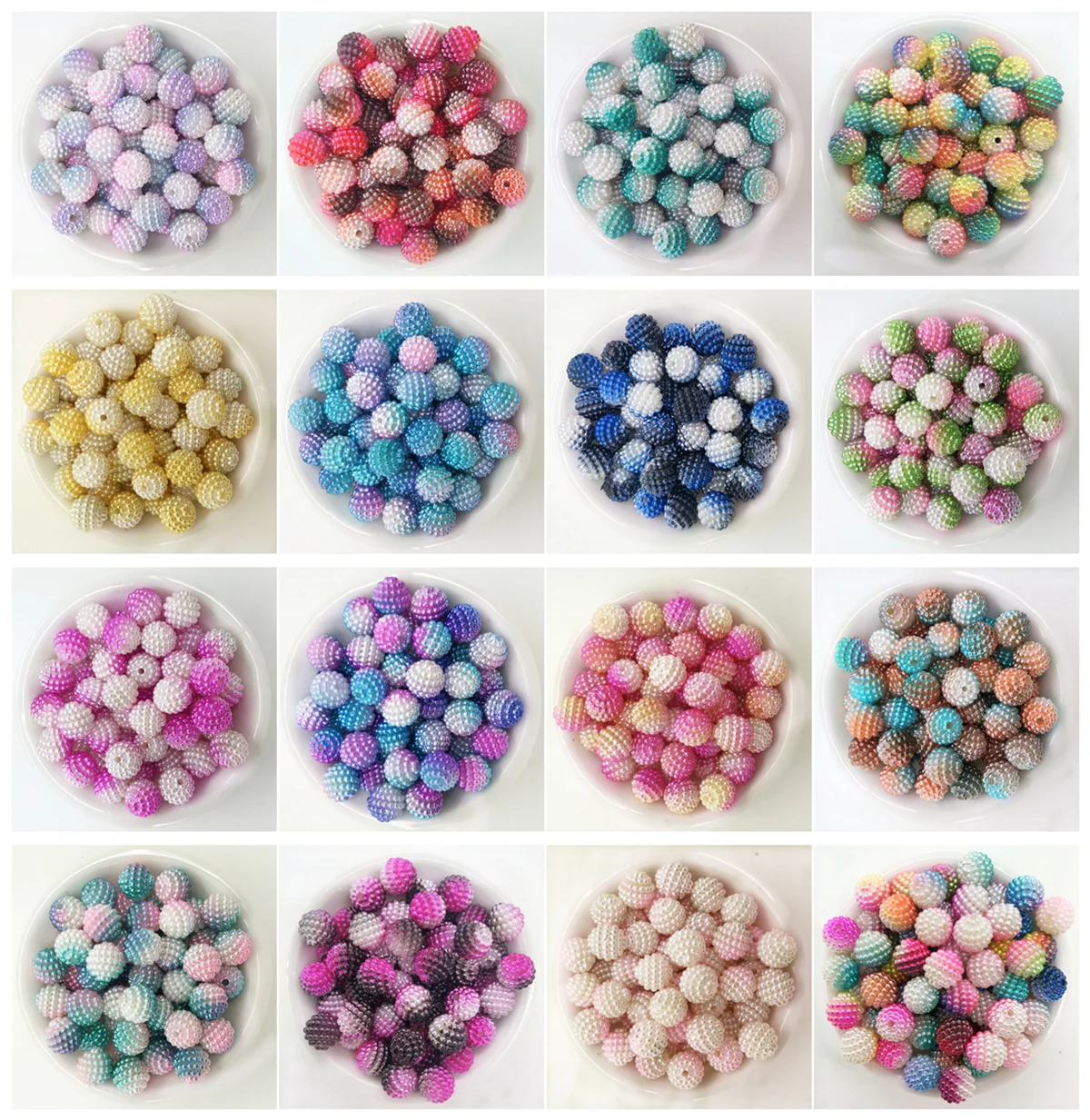 

NEW 10/12mm Color Myrica Rubra Ball Round Pearl Plastic Beads Lot Jewelry Making