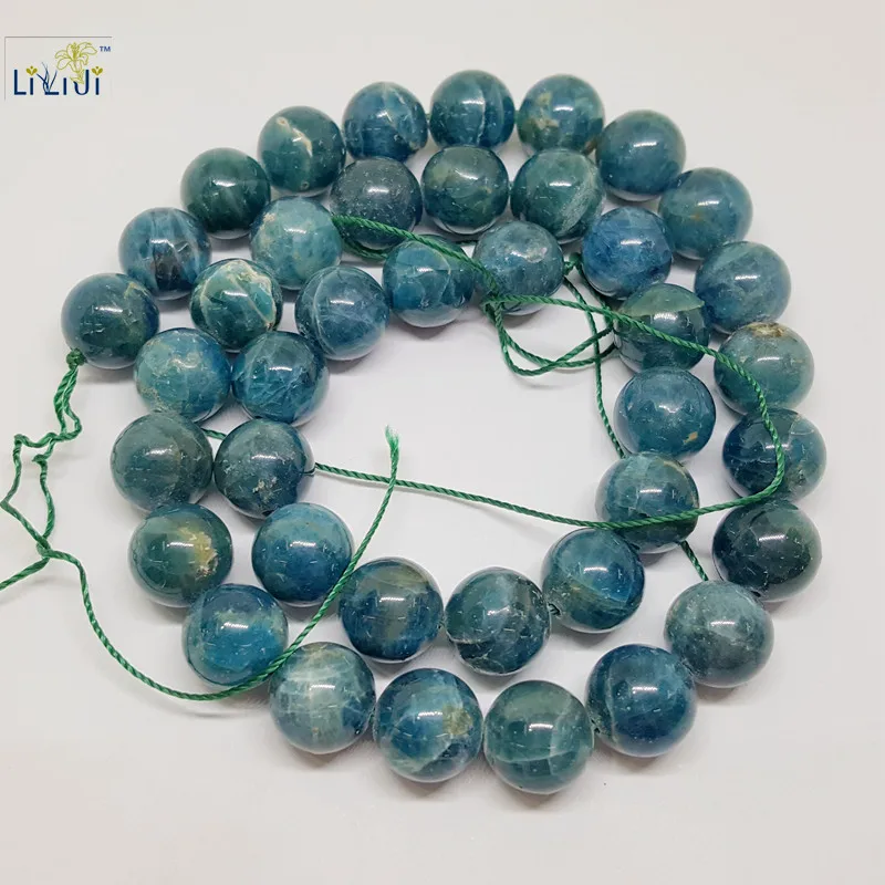 

LiiJi Unique Natural Stone Blue Kyanite Cat's Eye 9-10mm Round beads DIY Jewelry Making Necklace or Bracelet Approx 39cm