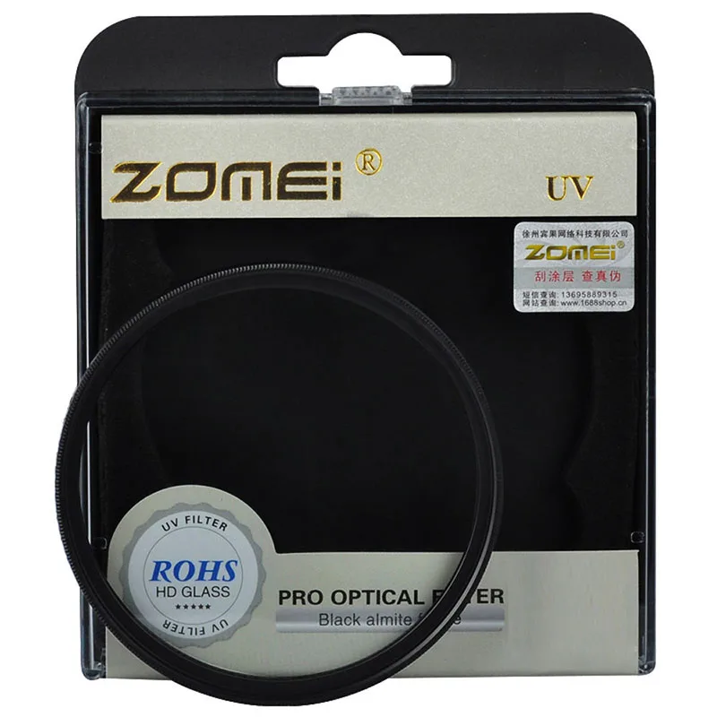 Zomei 37 40 5 49 52 55 58 62 67 72 77 82 86mm UV Filter