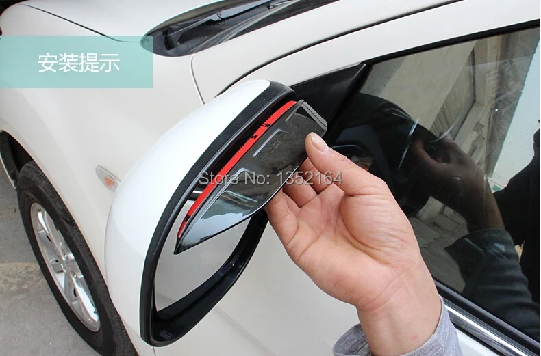 Авто зеркало заднего вида дождь щит дефлектор для Mitsubishi ASX 2013-, ABS, 2 шт./партия, Стайлинг автомобиля