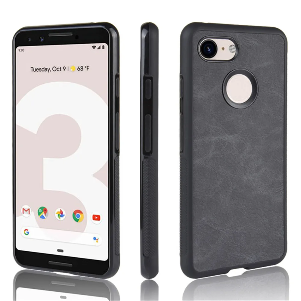 

For Google Pixel 3 Case Luxury PU Leather Hard Back Cover Shockproof Case For Google Pixel 3 XL 3XL Pixel3 Pixel3XL Phone Cases