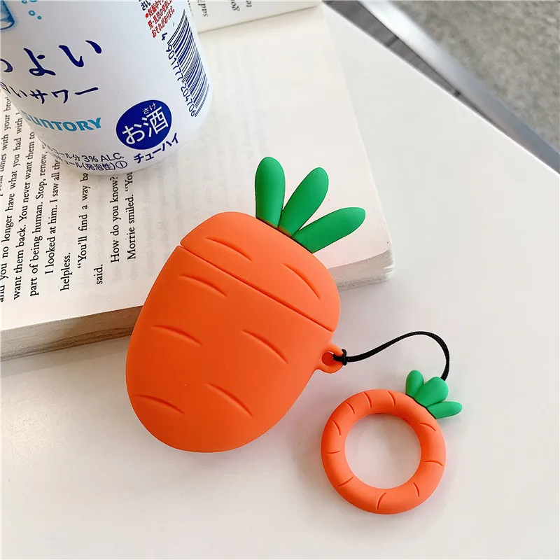 3D милый чехол для наушников для Airpods, силиконовый чехол для наушников с изображением утки и яйца для Apple Airpods 1 2, чехол для Earpods - Цвет: A