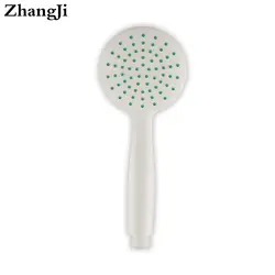 ZhangJi свежий дизайн Белый ABS душем рукоять круглый качество пластика душами Ванная комната кран аксессуар душ