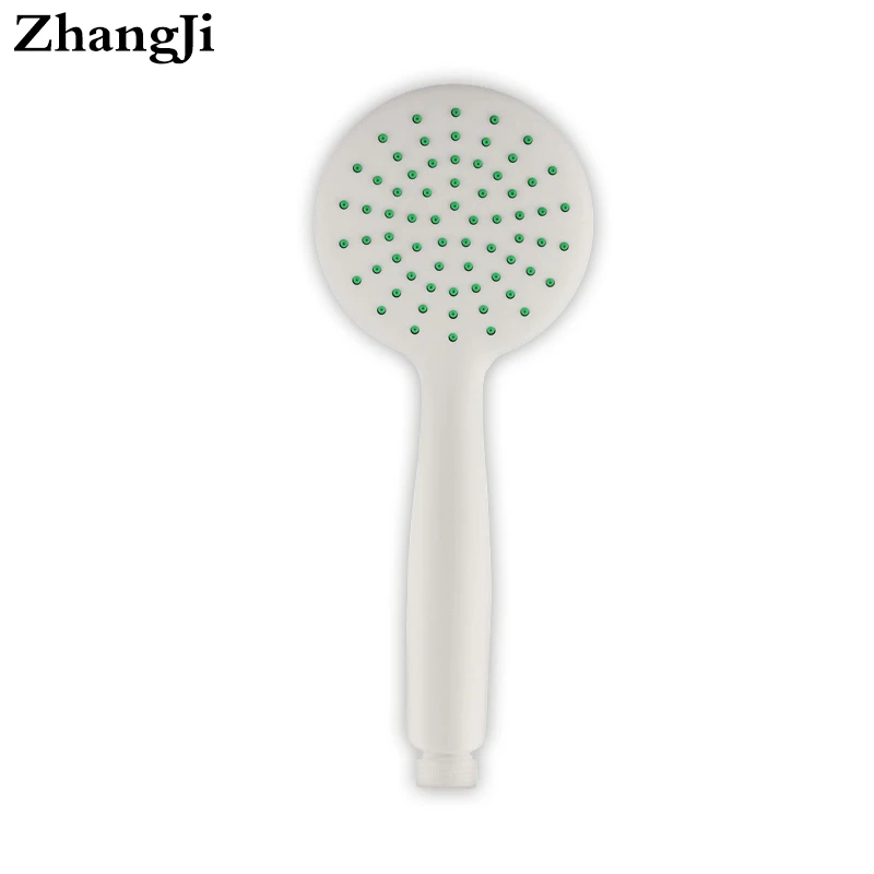 ZhangJi Fresh design white ABS shower head handhold Round quality