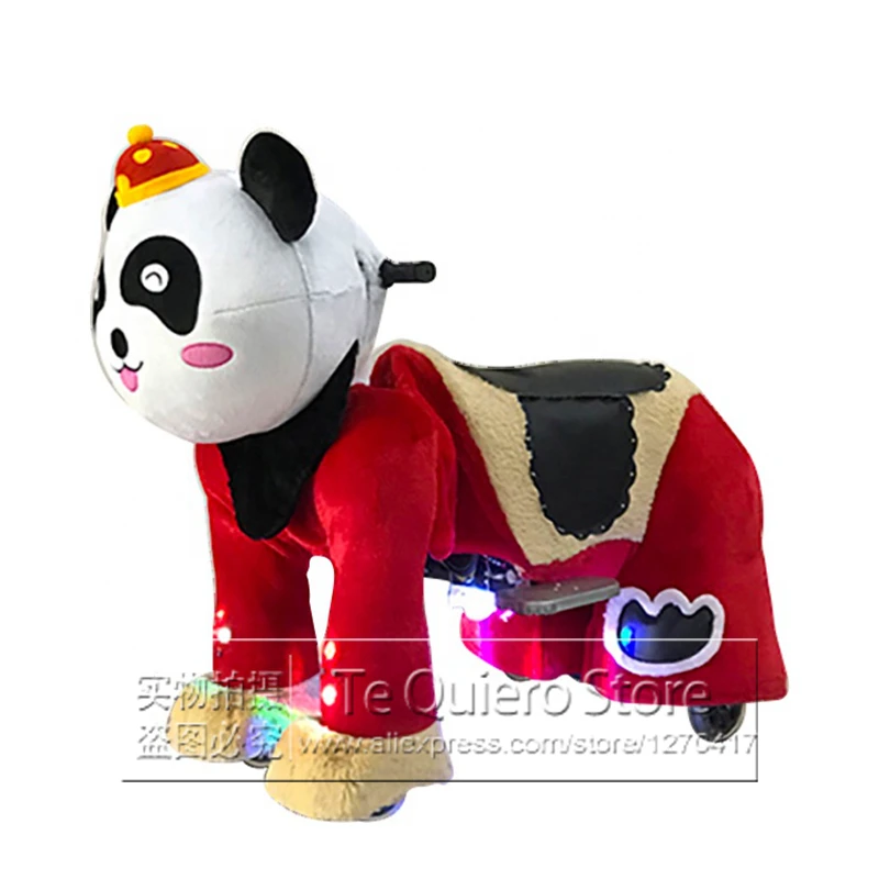 

Children Birthday Gift RC Electric Stuffed Animal Panda Battery Operated Plush Animal Toy Ride On Cars