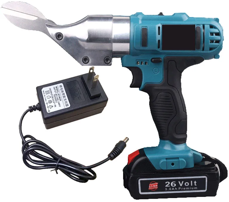 26V Li ion Cordless Electric Scissor Metal Sheet Shear Cutter Scissors