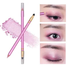 Двойной состава карандаш-подводка для глаз тени век, макияжная кисть Водонепроницаемый глаза Красота инструменты для макияжа Косметические MSI-19