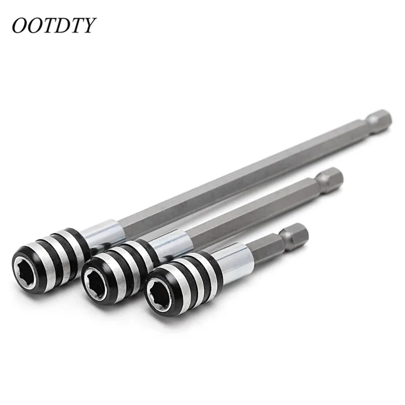 OOTDTY 3 шт. 1/4 ''Шестигранная БЫСТРОРАЗЪЕМНАЯ отвертка удлинитель для бит 60 150