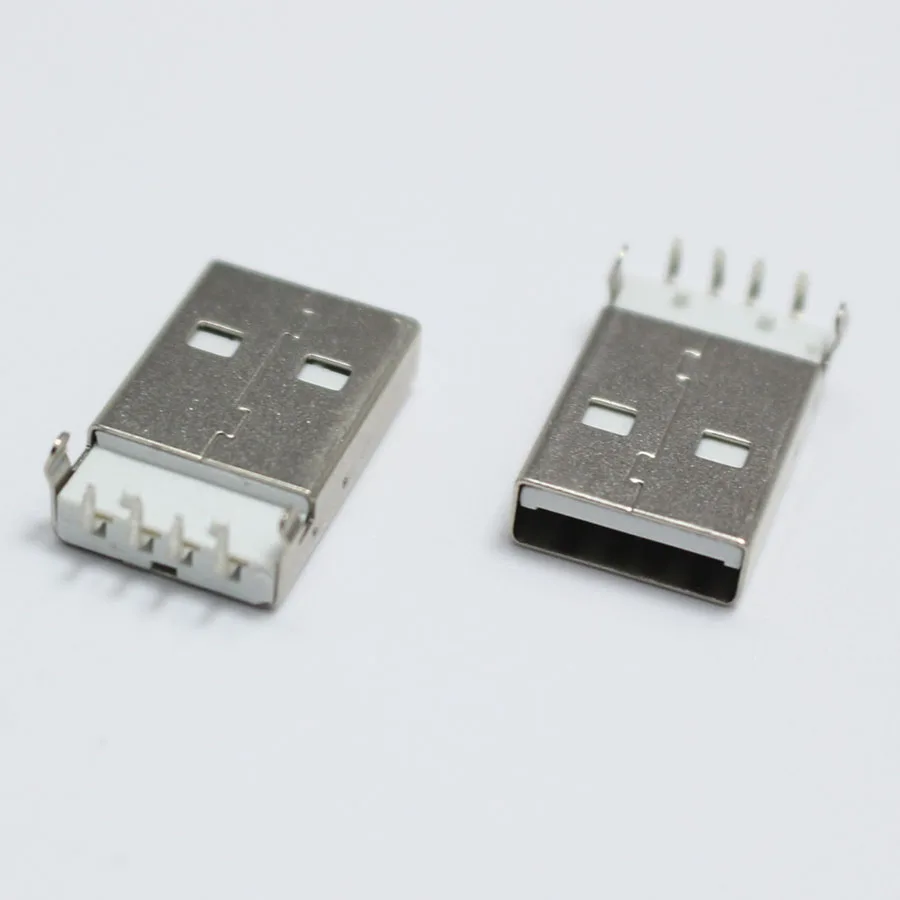 10 шт. Разъемы USB типа A папа 90 градусов|Соединители| |