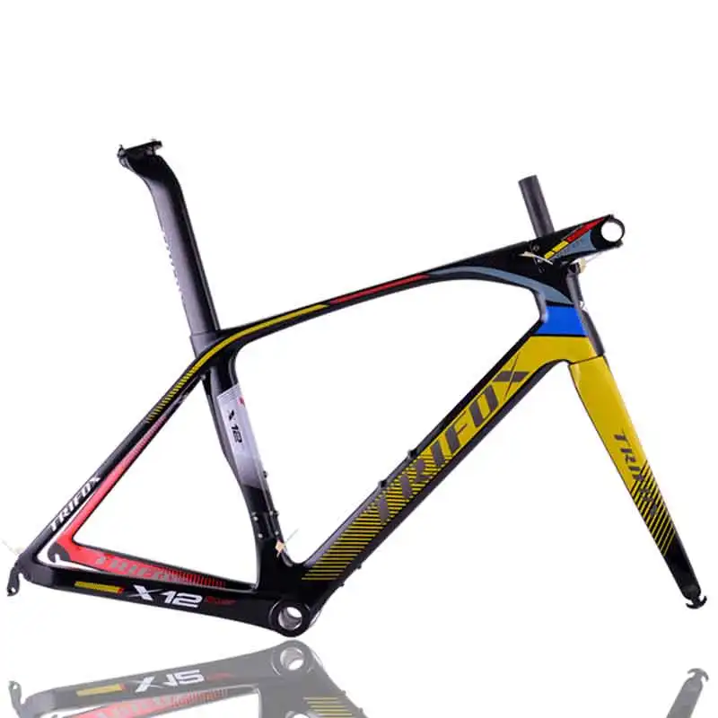 

RIFOX Carbon Bicycle Road Frame Di2 Mechanical Racing Bike Carbon Road Frame 2019 Road Bike Fork+Seatpost+Headset