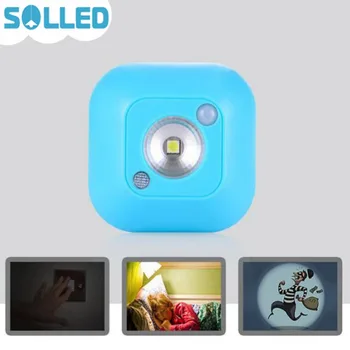 

SOLLED LED Sensor Night Light Dual Induction PIR Infrared Motion Sensor Lamp Magnetic Infrared Wall Lamp Cabinet Stairs Light
