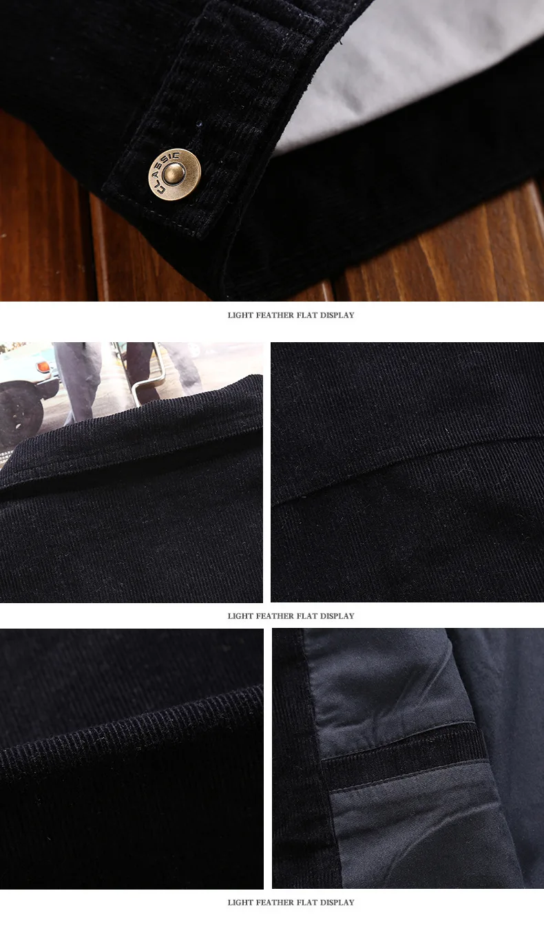 Дизайнерская мужская Вельветовая куртка, модное однотонное пальто с отложным воротником размера плюс, повседневная куртка для мужчин, верхняя одежда 4xl BF58131