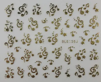 

Promotion DIY Fashion 3D Nail decals Gold Chrome/High Heels/Sexy Cat/Flowers Decoration Nail Art Sticker Free Shipping