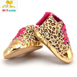 Новый 1 пара детский леопардовый узор Повседневная парусиновая обувь противоскольжения детская обувь с мягкой подошвой 3 Размеры Детские