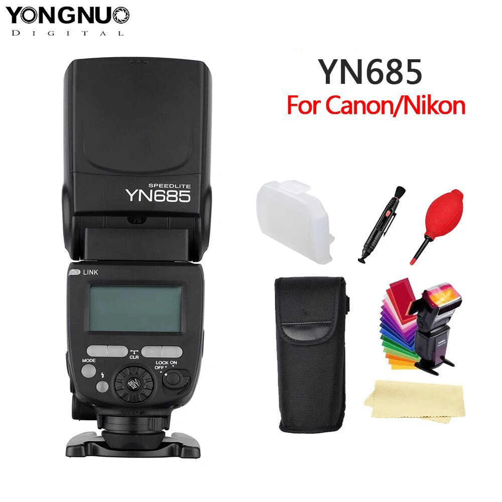 YONGNUO YN685 N/C/Flash HSS 2,4G GN60 inalámbrico maestro/esclavo