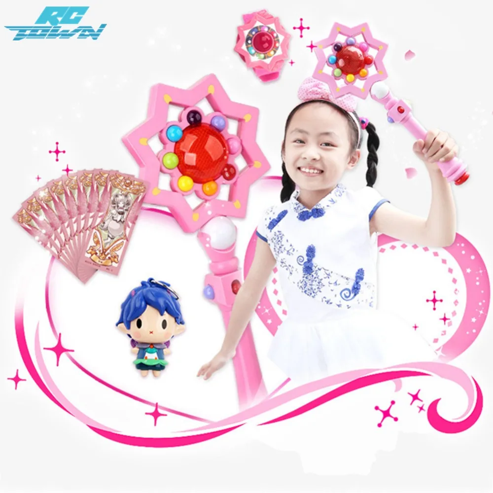 

RCtown Luminous Musical Magic Wand Sets Cosplay Fairy Glow Stick Toys as Xmas Gifts for Kids ZK30