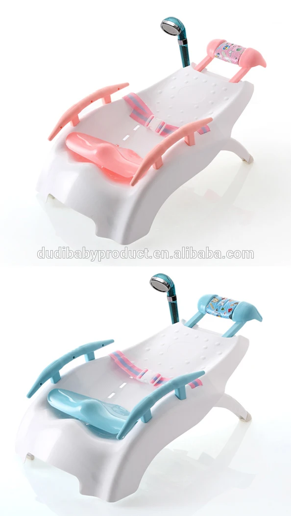 Без музыкальной новый детский шампунь стул для мытья волос ребенка стул кровать Ванна забота о безопасности младенца складной стул