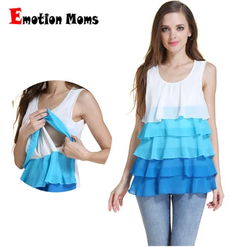 

Multilayer stack Maternity Clothes Chiffon Breastfeeding Nursing Tank Tops For Pregnant Women maternity Top Vest Free shipping
