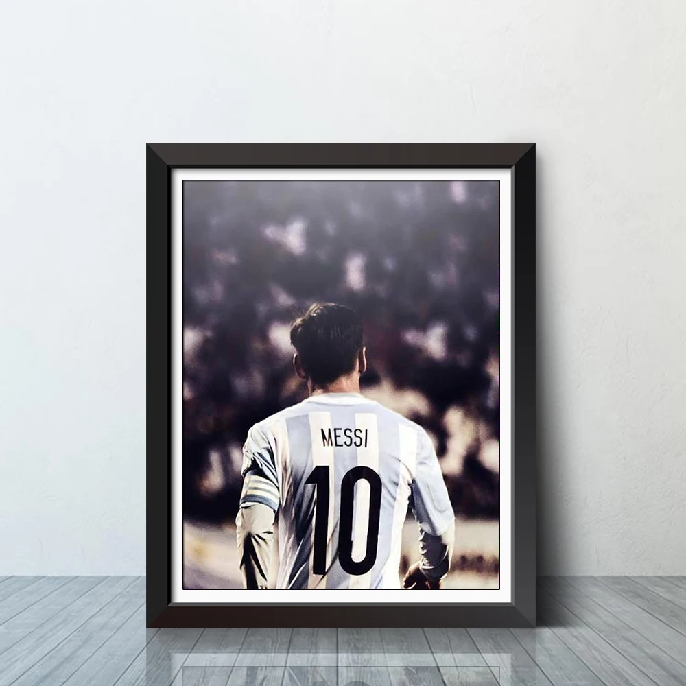

Lionel Messi Barcelona Argentina Soccer Sport Poster Football Contemporary Modern Art Print Home Wall Decor