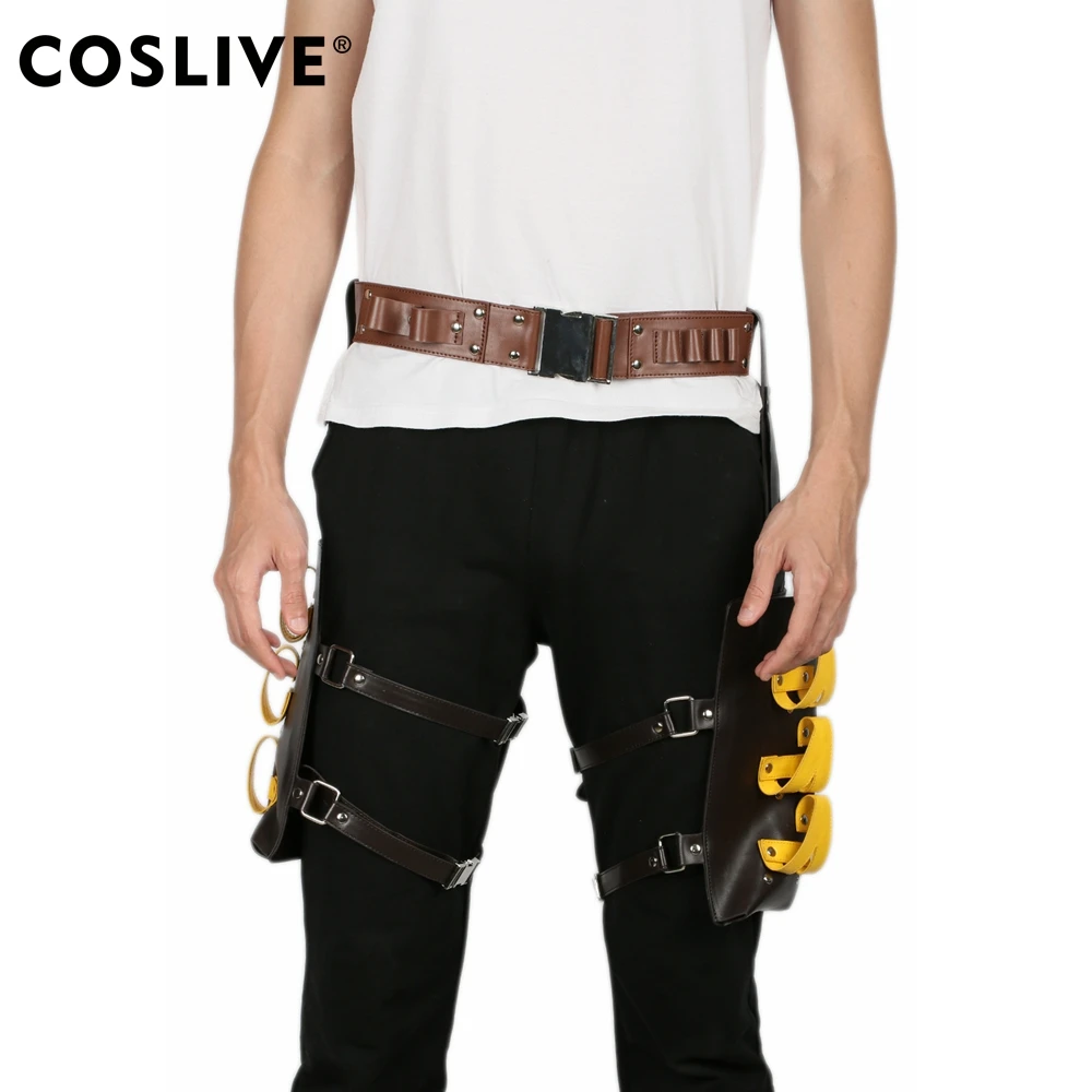 

Coslive Red Hood Belt & Gun Holster Brown & Yellow PU Leather Cosplay Costume Prop For Mend Adult