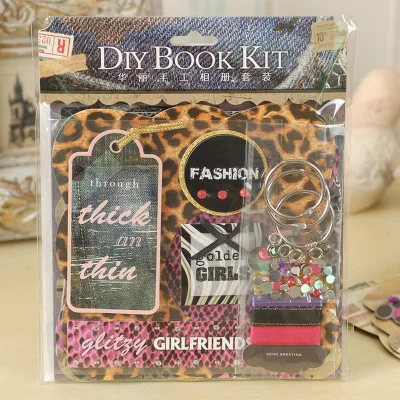 Eno поздравление Мини DIY скрапбук набор для девочек/Свадебный маленький фотоальбом винтажный альбом на день рождения подарок - Цвет: 10 Bracket