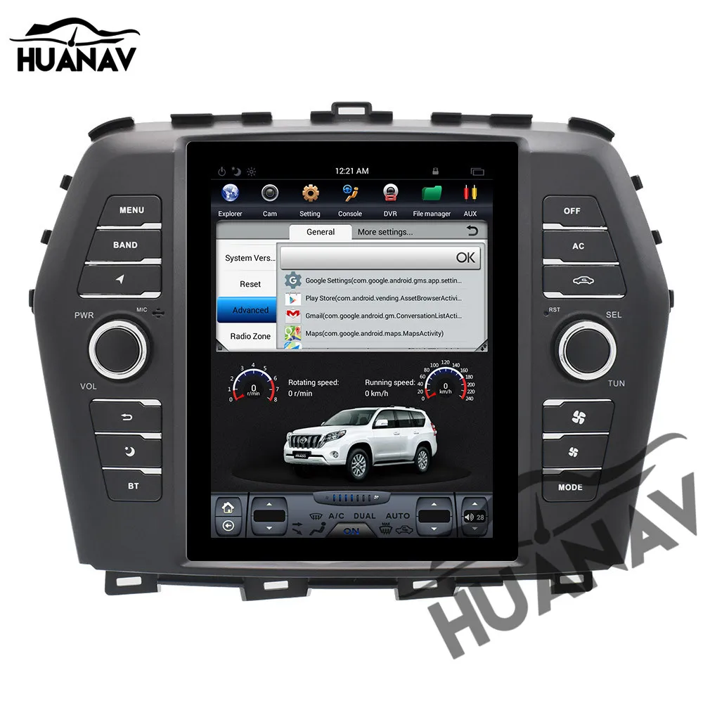 Clearance HUANVA Android7.1 Stereo Automedia no Car DVD Player GPS Navigation For Nissan Maxima Auto AC Edition 2016 2017 player Headunit 3