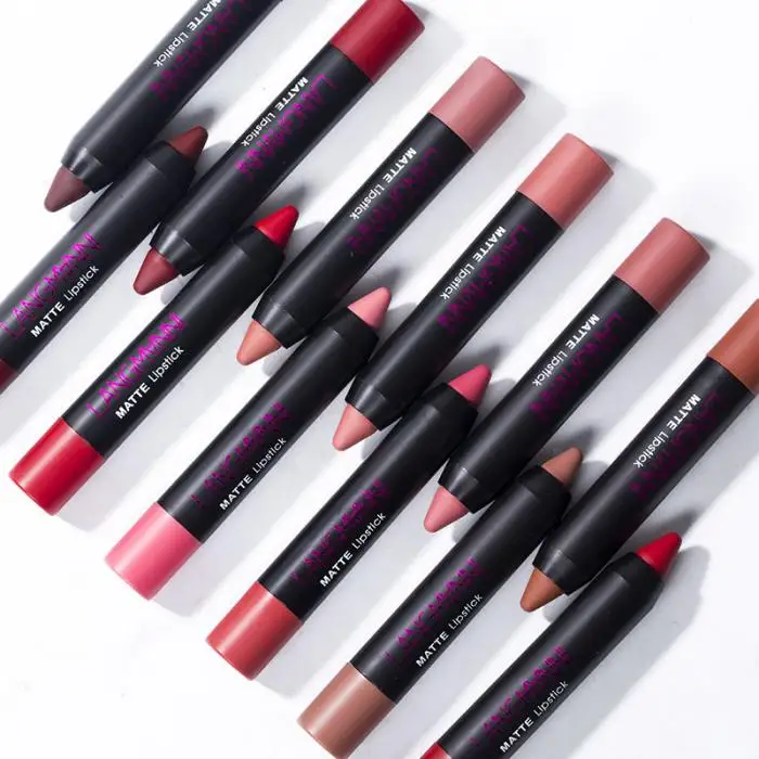 Matte Batom Caneta Líquido Veludo Esmalte Lábio Cosméticos Kg66 Kit 12 Pcs 15 High Quality Beleza e saúde