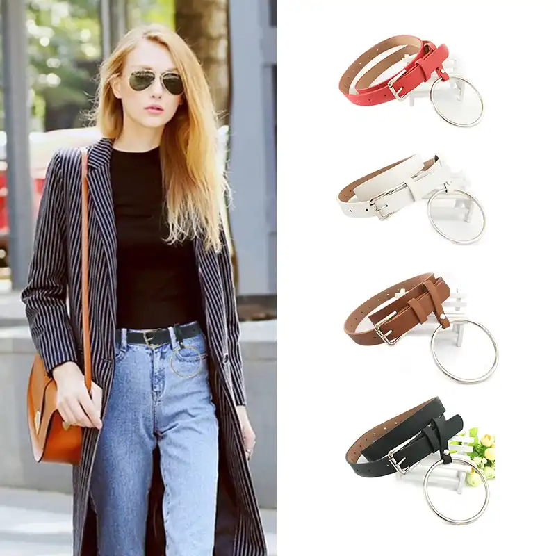 women's black belts for dresses