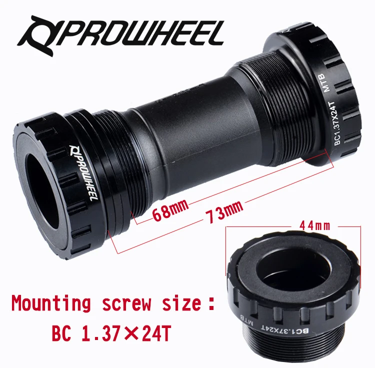 Prowheel BB Axis Adapter 1,37/24 мм шатунная цепь черный MTB дорожный велосипед пресс подходит нижние кронштейны для Shimano Deore BB52