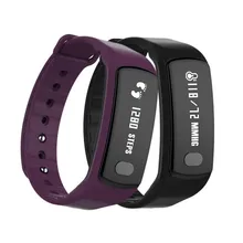 3 цвета Bluetooth Smart Браслет монитор сердечного ритма шагомер вызова сообщение напоминание фитнес-трекер для Android IOS