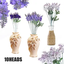 New Romatic Beauty Bouquet Artificial Lavender Silk Flower Lavenders For Home Wedding Garden Floral Decor beauty inflatable flower chain for wedding