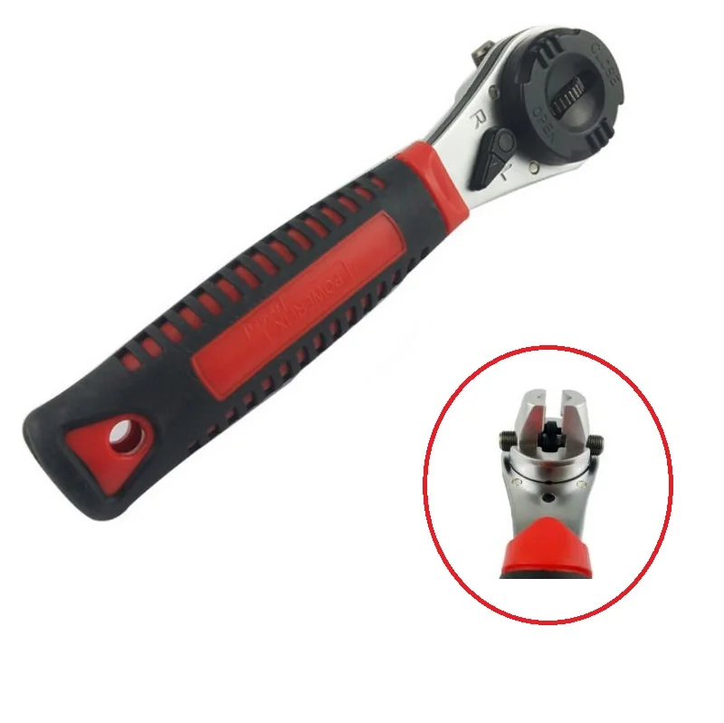 

8 Inches 6-22mm Preset Adjustable Ratchet Wrench For Car Repair Tools Socket Wrench Chrome Vanadium Torque Spanner Hand Tool
