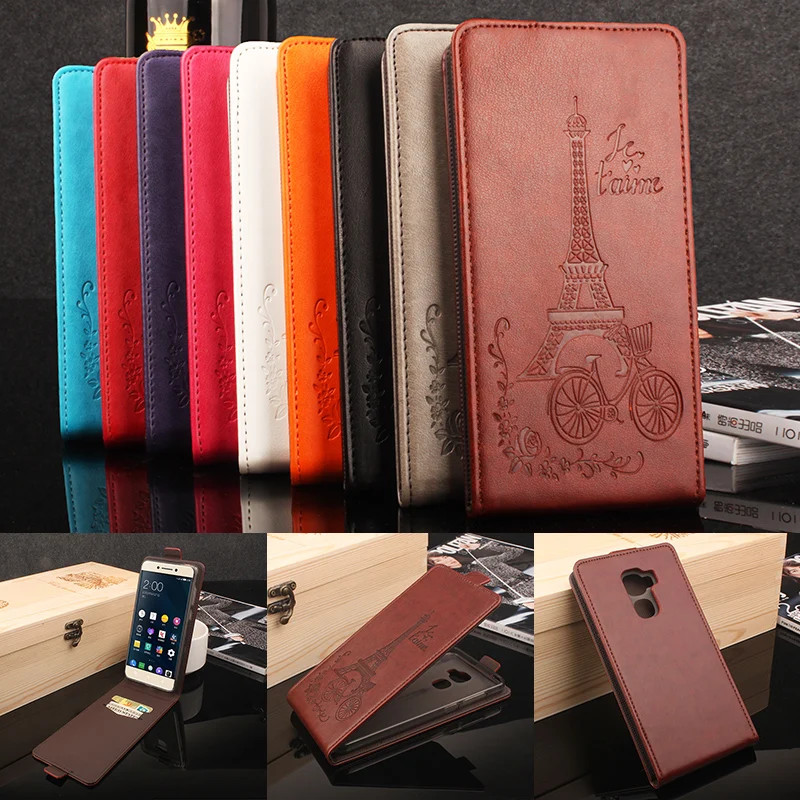 

Hongbaiwei Brand Luxury Retro Vintage Flip Eiffel Tower Patterm Leather Phone Case Cover for Letv Pro 3/X720