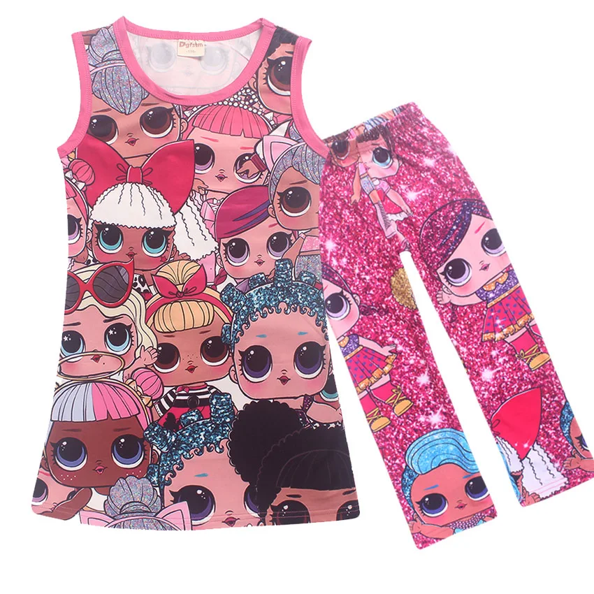 

lol vestido baby girl Dresses kids clothes Princess Birthday Party Costume 2pcs Dress Cute Animal Anime Clothes Girl Sets 11 12Y
