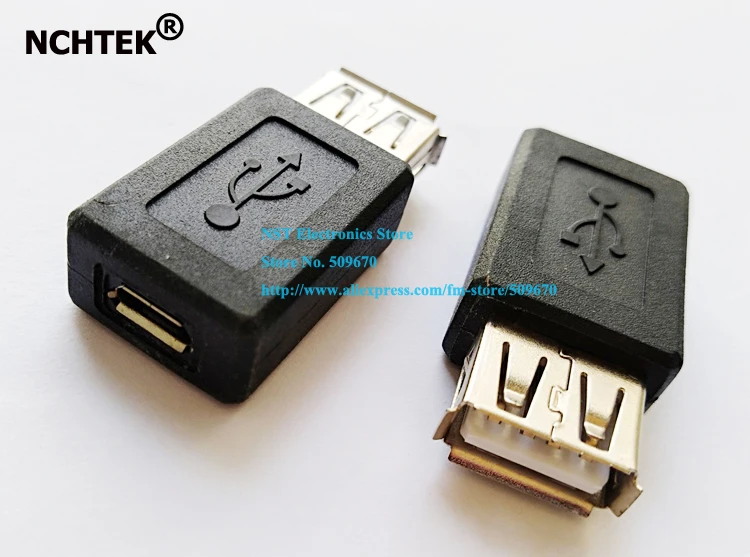 

NCHTEK USB 2.0 type Female to Micro USB B Female Connector Adapter Convertor/Free Shipping/10PCS