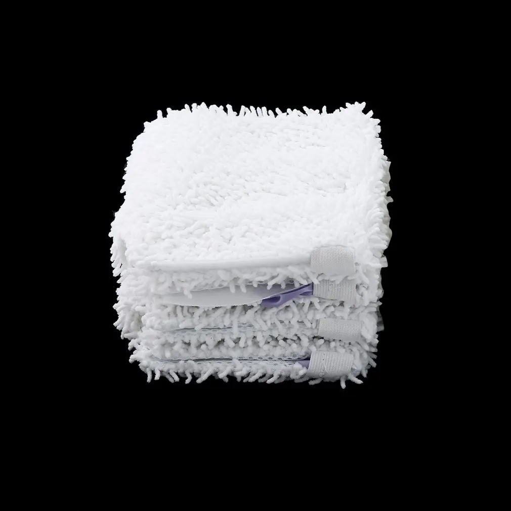 

4pcs Mop Head Replacement Pad For Shark S3501Washable Cleaning Pads Microfiber Machine Washable Cloths White Color