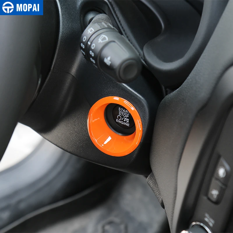 MOPAI ABS автомобильный двигатель старт Стоп ключ зажигания кольцо украшение интерьера наклейки аксессуары для Jeep Renegade+ автомобильный стиль