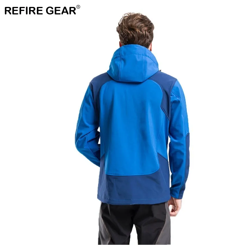 Refire Gear Winter Outdoor Sports Jacket Men Water Repellent Thermal Jackets Camping Hiking Inside Fleece Brand Male Clothing