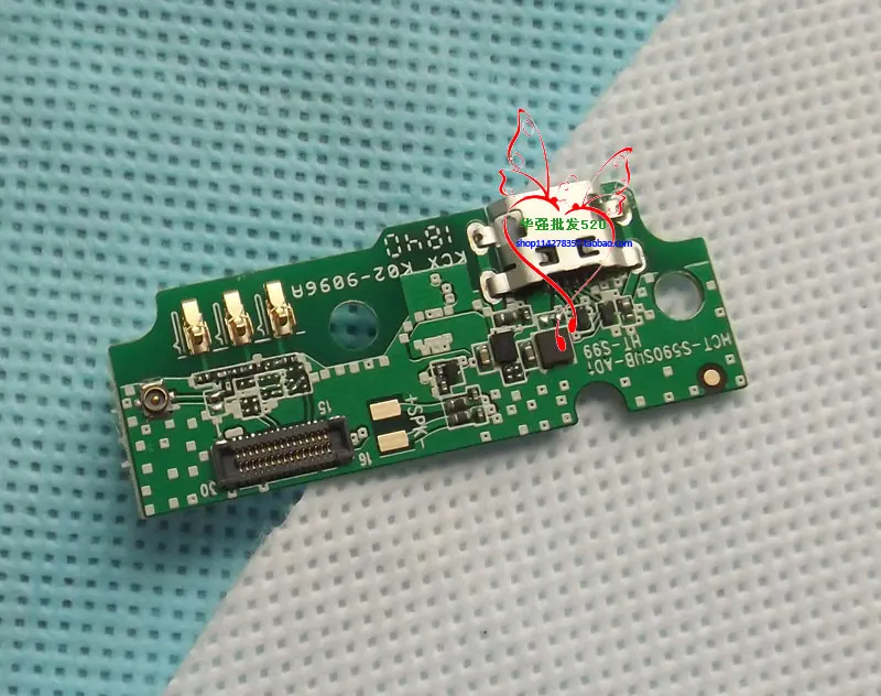 Original S99 USB Board with Microphone for HOMTOM Charger Port Dock Charging Micro Slot | Мобильные телефоны и аксессуары