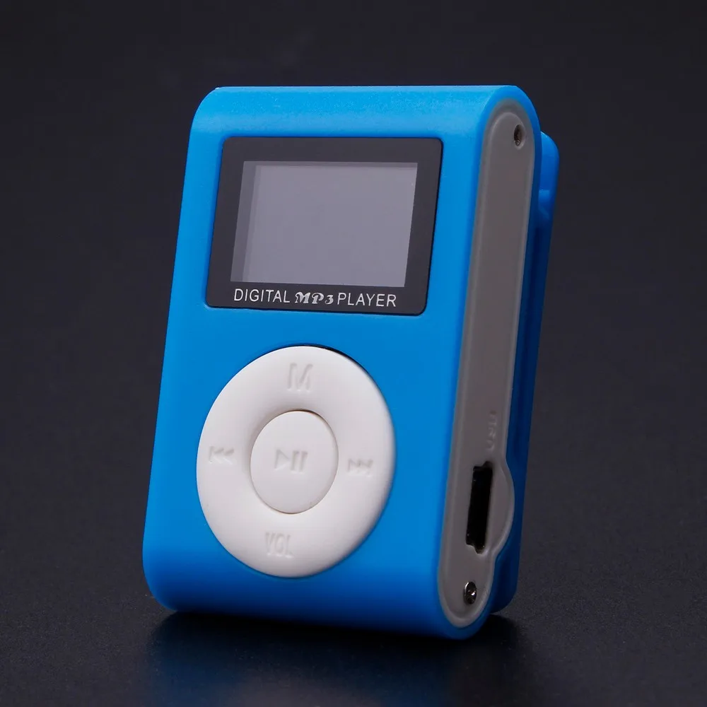 MP3-плеер USB Клип Мини ЖК-экран Поддержка 32 ГБ Micro SD TF карта