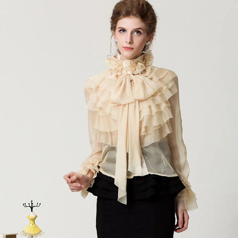 Ruffle Blouse Long Sleeve Photo Album - Reikian Ruffle Blouse Long Sleeve Photo Album - Reikian