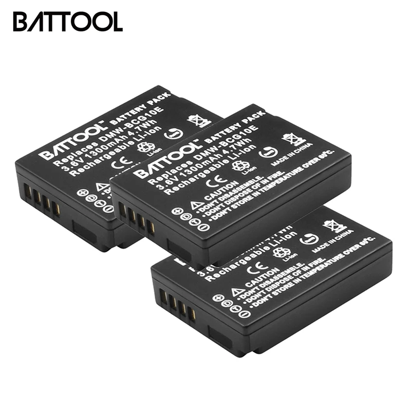 Batcool 3 * батареи камеры для Panasonic Lumix DMW-BCG10 DMW BCG10 BCG10E DMC-3D1 DMC-TZ7 DMC-TZ8 DMC-TZ10 DMCTZ19 |