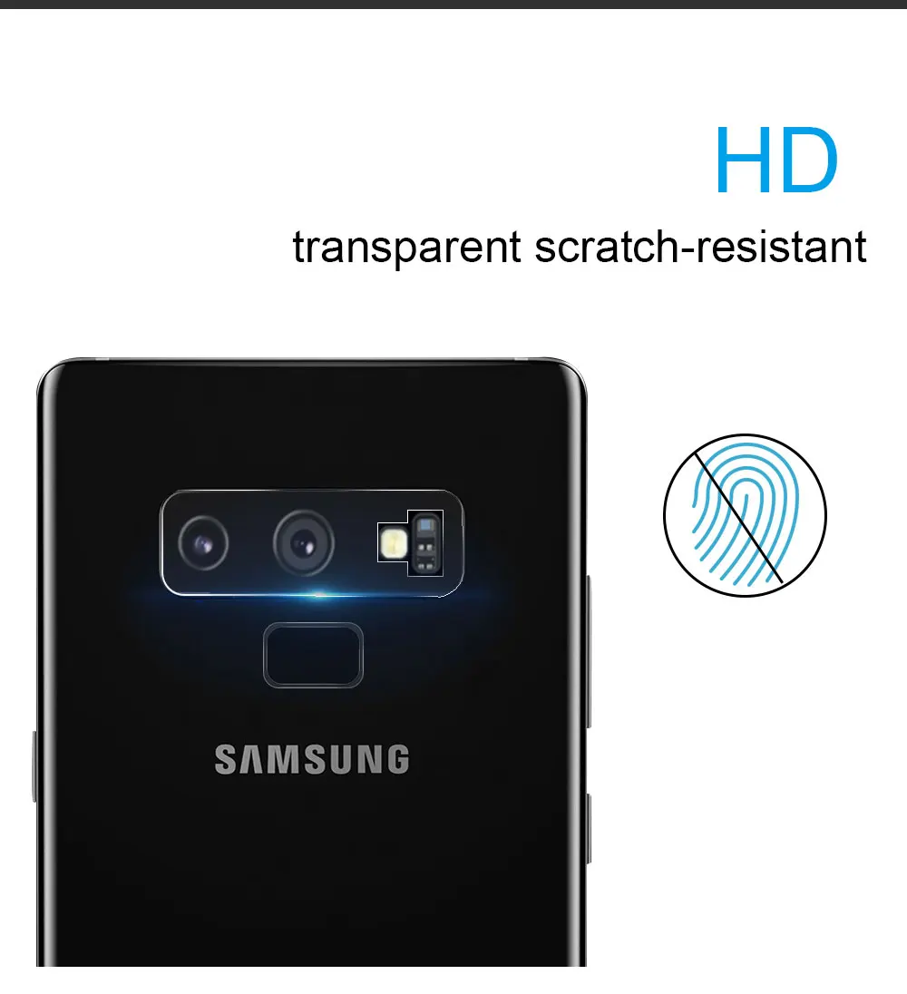 Ascromy For Samsung Note 9 8 Rear Camera Lens Protector Tempered Glass Protection For Galaxy S9 Plus S8 S7 edge S6 verre trempe (6)