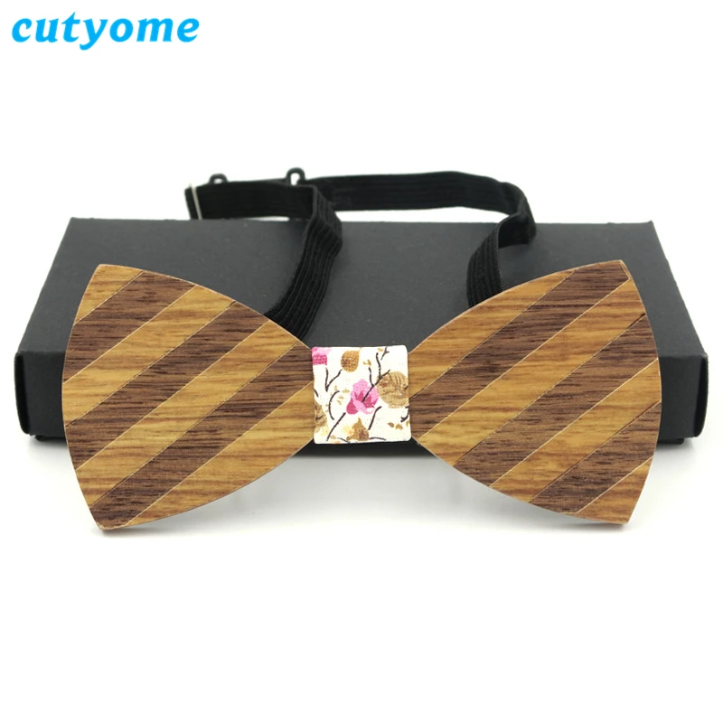 Image 50pcs lot Hot Cutyome Fashion Women Butterfly Wood Bow Ties Vintage Environmentally Wooden Neckwear Bowties Cheap China Neckties