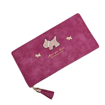 

Women Wallets Tassel Cartoon Dog Wallets For Girl Ladies Purses Money Coin Pocket Card Holder Female Wallets Clutch Bags 2020