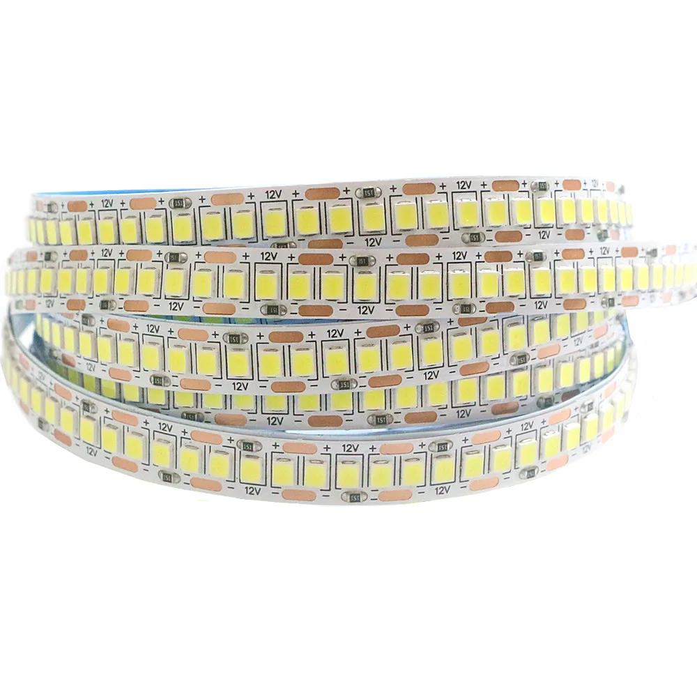 5 м/лот 10 мм PCB 2835 SMD 1200 Светодиодная лента DC12V ip30 не IP65 Водонепроницаемый гибкий