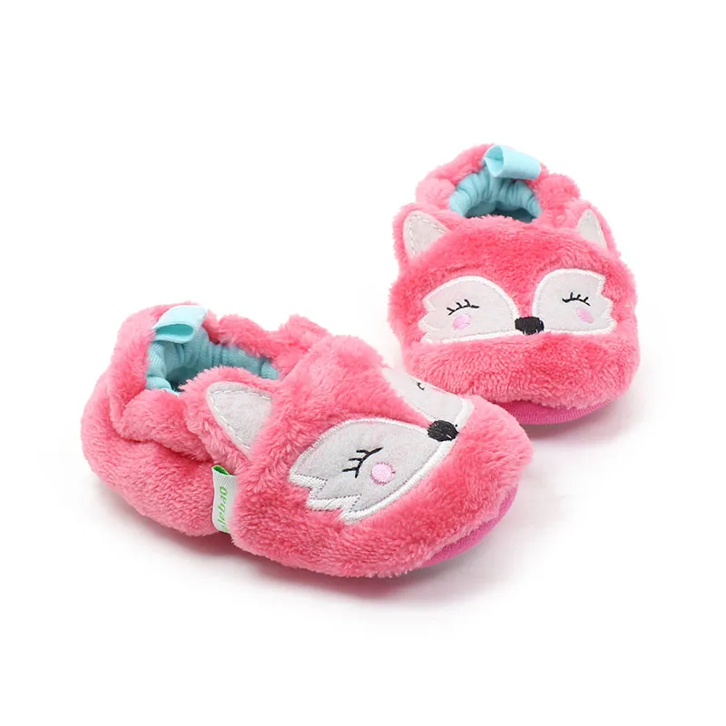 

Delebao Warm Prewalkers Baby Girl Shoes Lovely Fox Soft Sole Baby Shoes wholesale