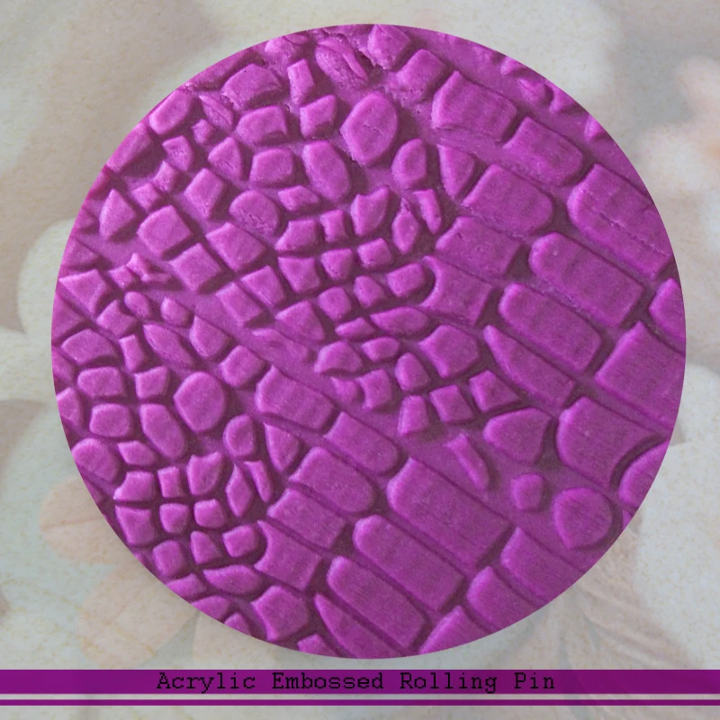 Скидка кекс украшения антипригарный акриловый 3D Скалка с модель крокодиловой кожи