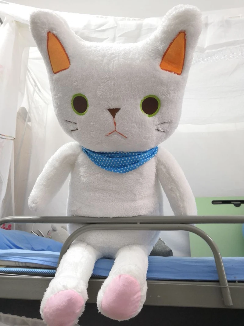 Dorimytrader Quality Kawaii Animals Cat Plush Toys Soft Cuddly Black and White Cats Doll for Kids and Adults Gift 31inch 80cm DY50229(13)